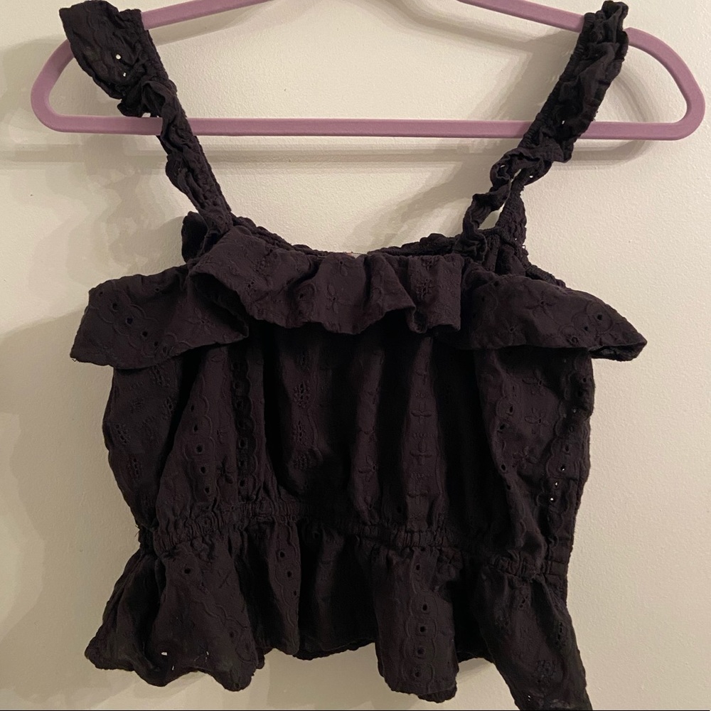 Cropped Ruffle Cami - Picture 2 of 3